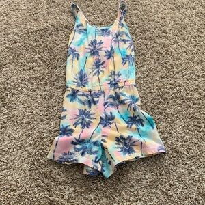 From old navy medium (8) with palm trees and a tie dye background.